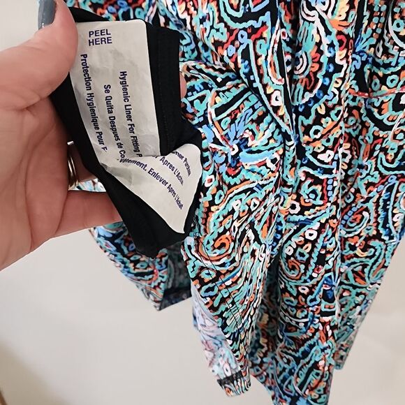 Fit 4 UR thighs Swimsuit One Piece Multicolor 12 NWT - Picture 4 of 5